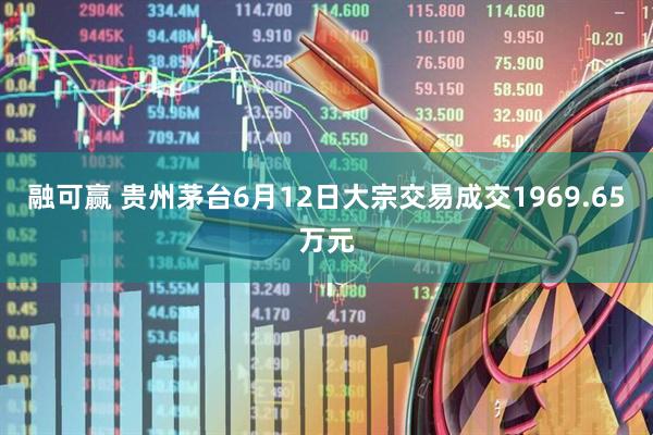 融可赢 贵州茅台6月12日大宗交易成交1969.65万元