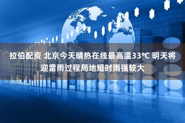 拉伯配资 北京今天晴热在线最高温33℃ 明天将迎雷雨过程局地短时雨强较大